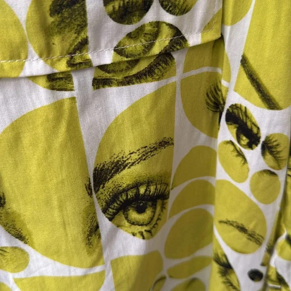 Milk and honey women’s button front blouse, long sleeve size medium Mod - Picture 4 of 6